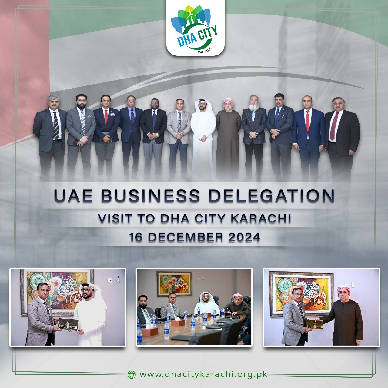 UAE BUSINESS DELEGATION VISITS DHA CITY KARACHI (DCK)