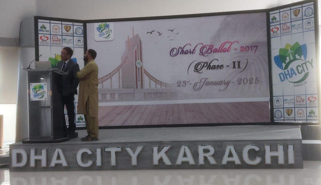 DHA CITY KARACHI CONDUCTS PLOT BALLOTING FOR PHASE-II RESIDENTIAL PLOTS