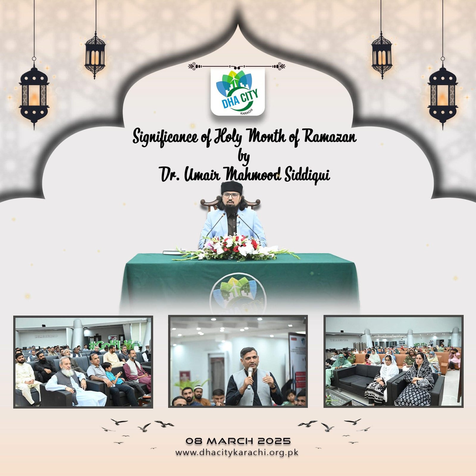 SEMINAR ON SIGNIFICANCE OF RAMAZAN HELD AT DHA CITY KARACHI (DCK)