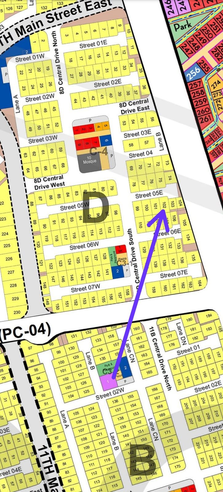 PLOT NO 102, SECTOR 8-D, MEASURING 300 SQ YARDS DEMAND IS 80 LACS