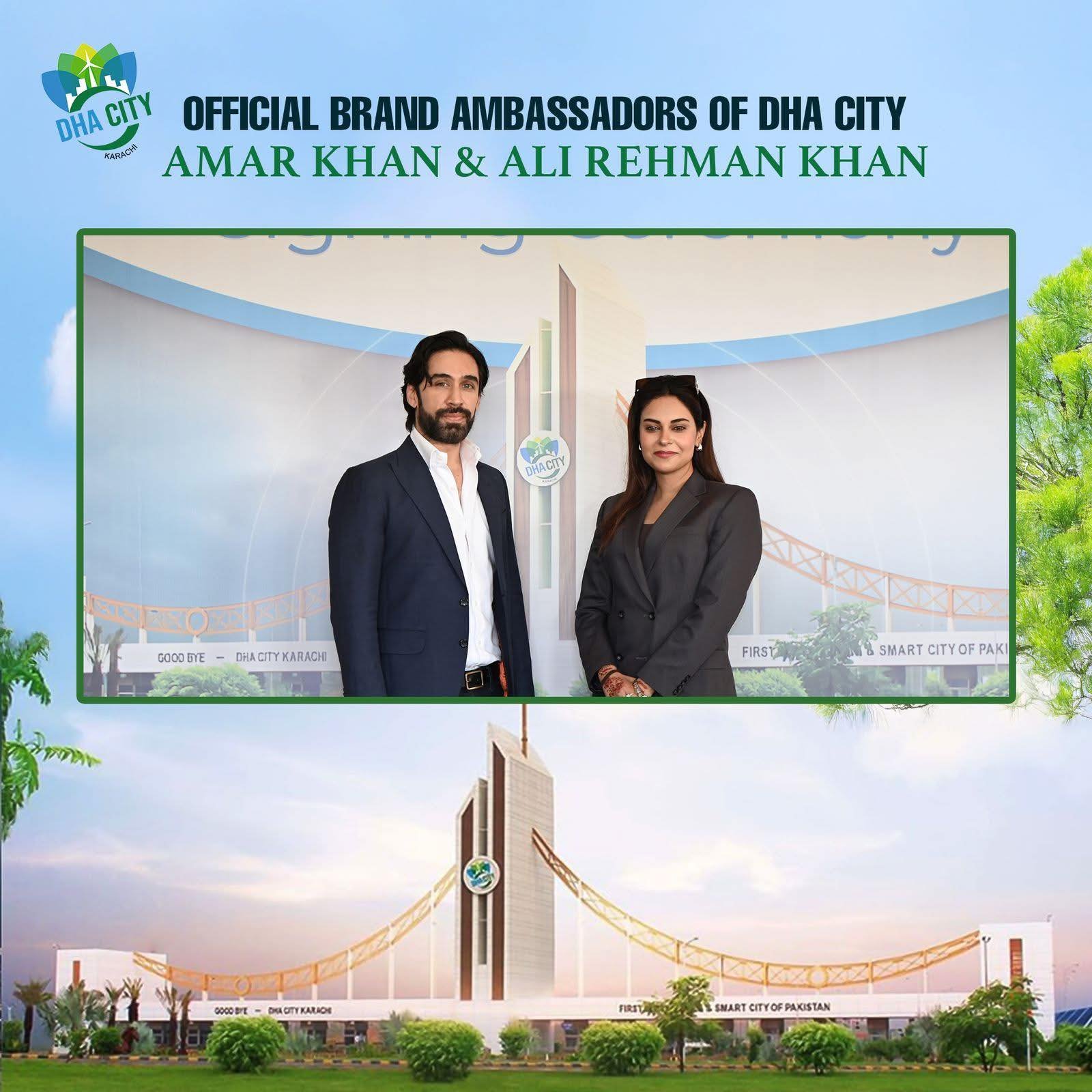 OFFICIAL BRAND AMBASSADORS OF DHA CITY: AMAR KHAN & ALI REHMAN KHAN