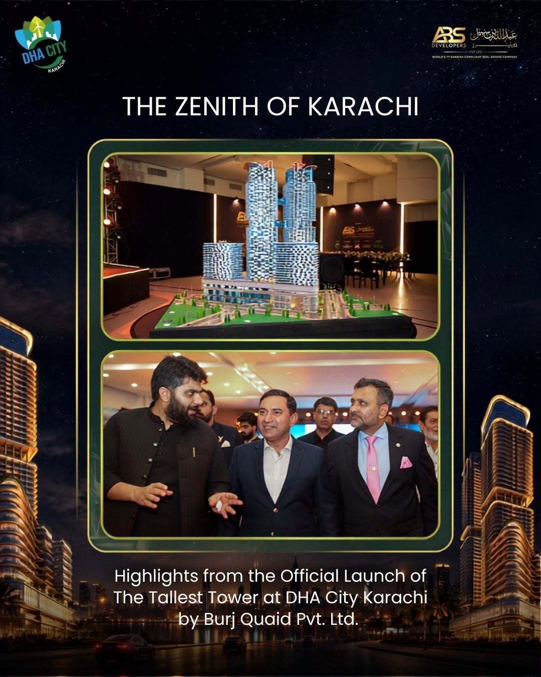 Official Launch of Pakistan’s Tallest Tower at DHA City Karachi