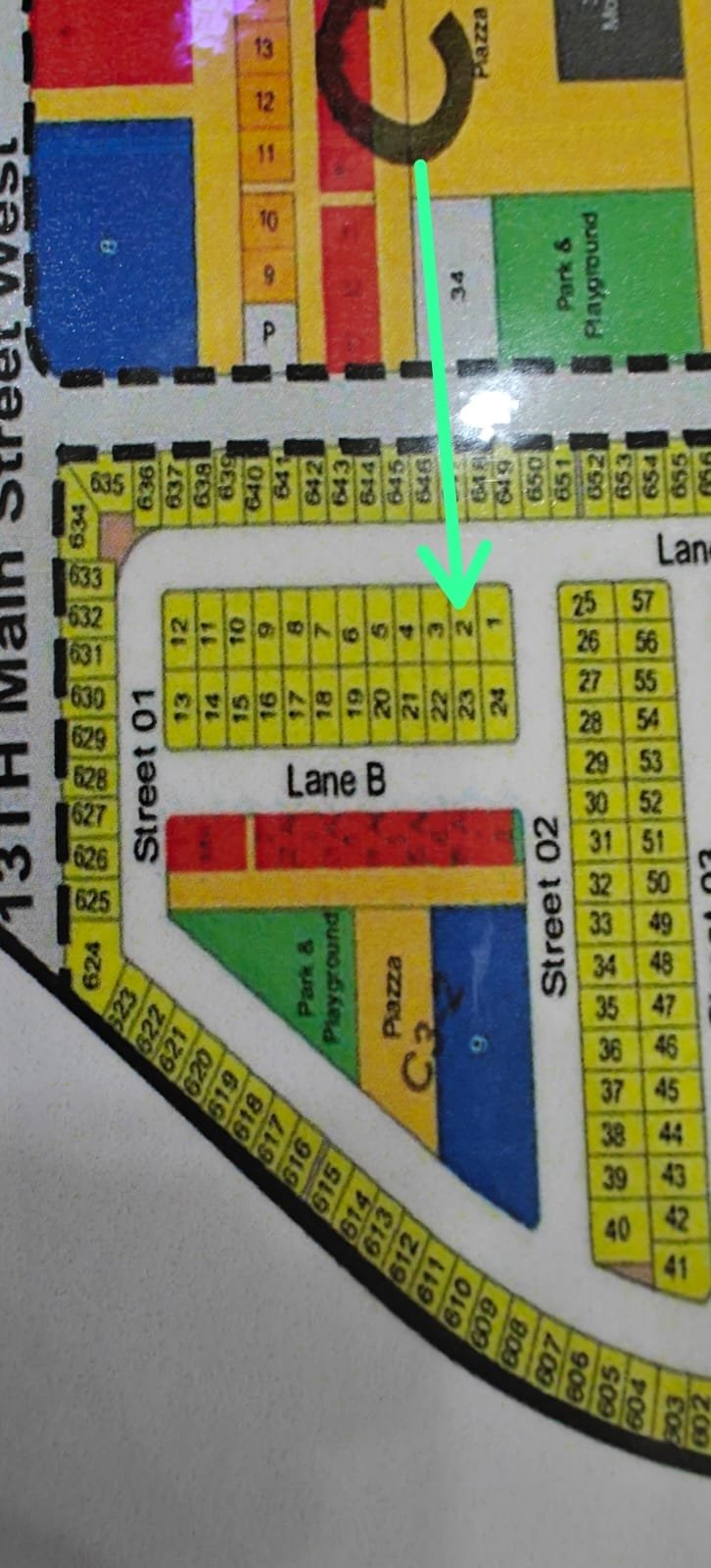 PLOT NO 2 , SECTOR 13-C, 200 YARDS Plot for Sale – DHA City Karachi