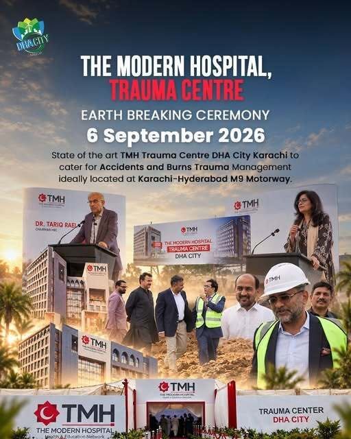 Earth Breaking Ceremony of The Modern Hospital & Trauma Centre at DHA City Karachi